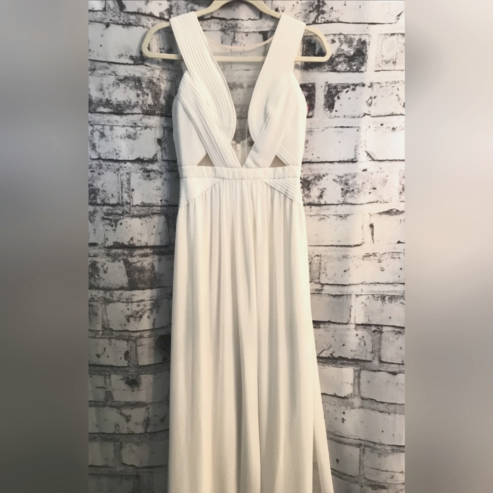 BCBG white long evening gown! Wedding dress